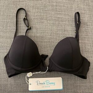 Beach Bunny Swimwear Black Bikini Top